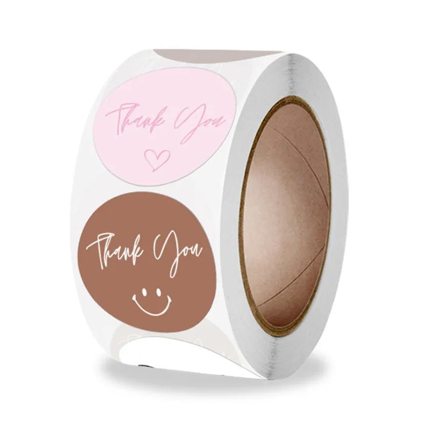 Thank You Stickers Waterproof Labels Packaging Label Business Stickers Sealing Tape Cute Stickers Aesthetic Stickers
