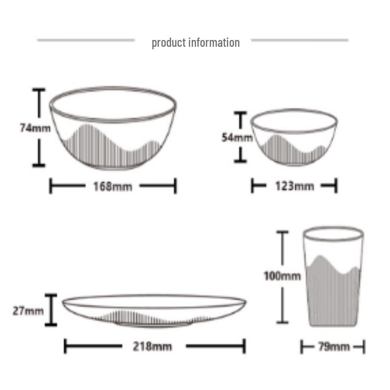 BAILOCK Elegant Glass Tableware Set (8-Piece)