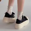 Fashion thick baseplate shoes autumn and spring retro heightening casual sports shoes versatile muffin soft sole women's white shoes tide