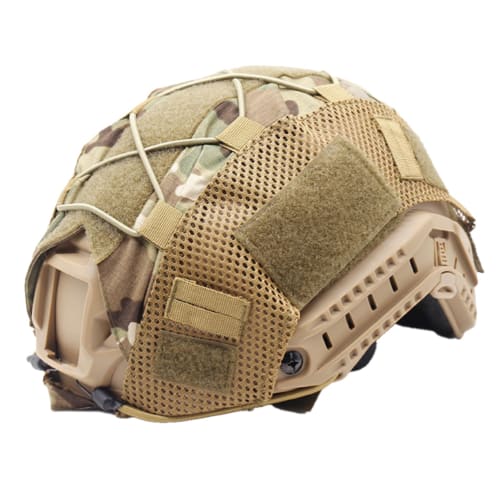 SATOMO MC Camouflage Mesh Helmet Cover for Airsoft, Fast PJ Compatible, Durable, and Breathable (Multicam Camouflage)