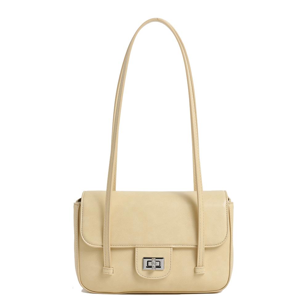 Retro Messenger Small Square Bag, High-end Sense Versatile Shoulder Underarm Bag, Simple Foreign Style Portable Women's Bag