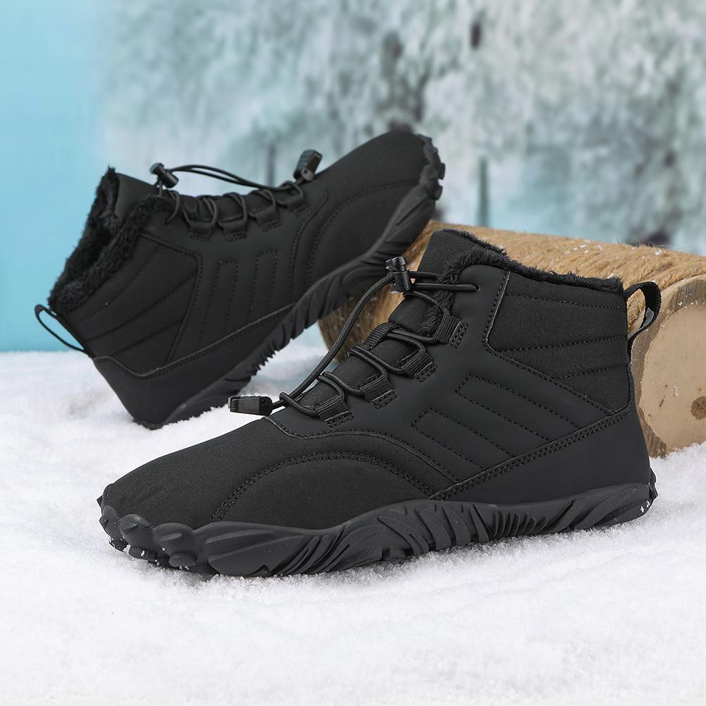 Fashion Winter Warm Running Barefoot Shoes Women Men Rubber High Ankle Boots Waterproof Non-Slip Breathable for Outdoor Walking