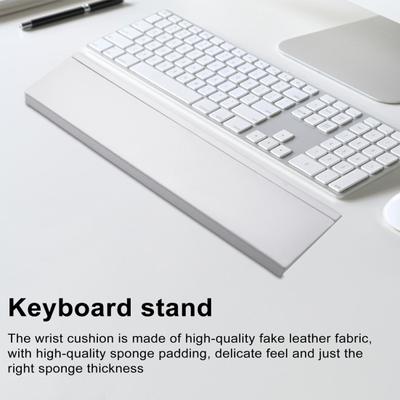 Rest Storage Box Holder with Multi-compartments Keyboard Wrist Ergonomic Anti-slip Black White PC Keyboard