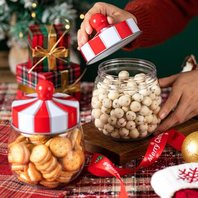 1 boîte de rangement pour noix, céréales, réservoir de stockage, pot de Noël, boîte à biscuits, ameublement de la maison, boîte à bonbons