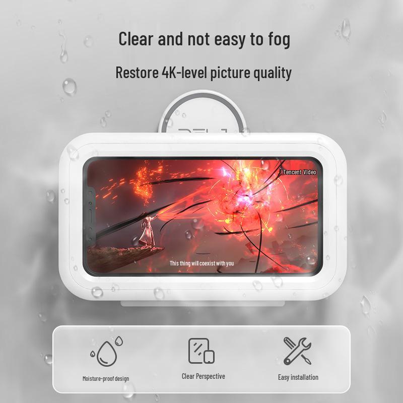 Waterproof Rotating Phone Holder with Suction Cup for Bathroom and Shower