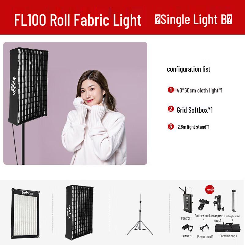 Godox FL Series Flexible Bi-Color LED Roll-Up Light