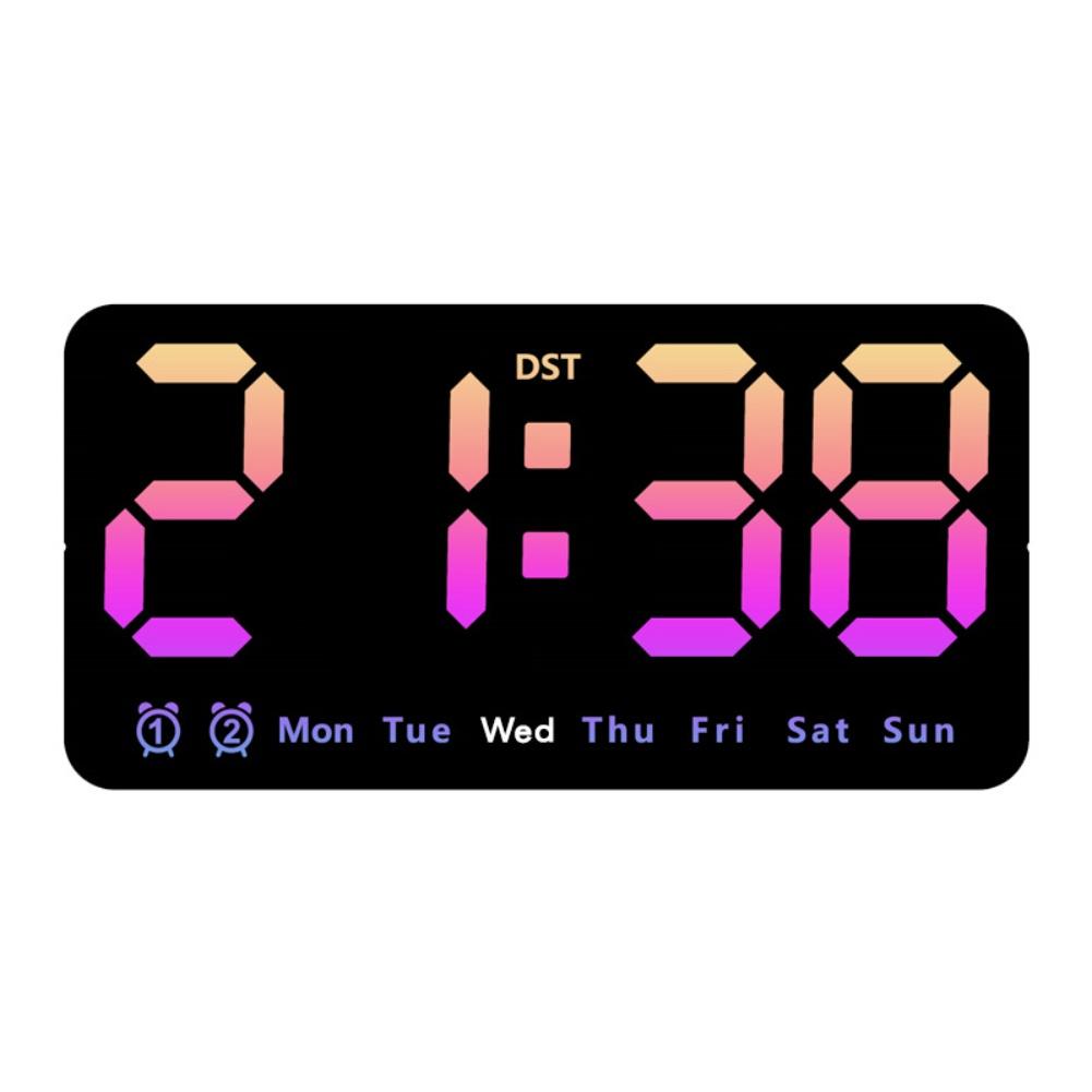 Adjustable Brightness Digital Wall Clock Large LED Display