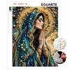 DIY Pearl and Diamond Painting Kit Religious Lady. Suitable for Beginners. Home Wall Decoration. Handmade Gift.