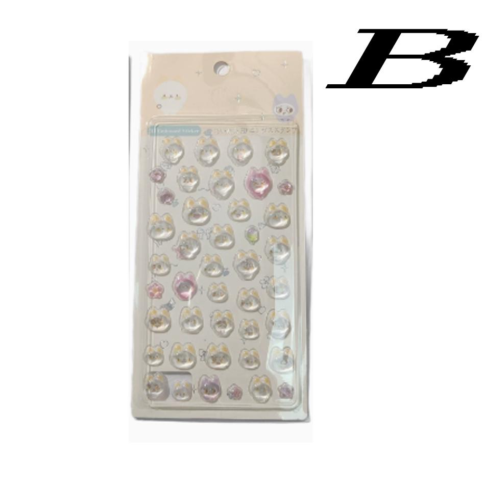 3Djapanese Cute Transparent Crystal Stickers Phone Case Diary Stationery Sticker