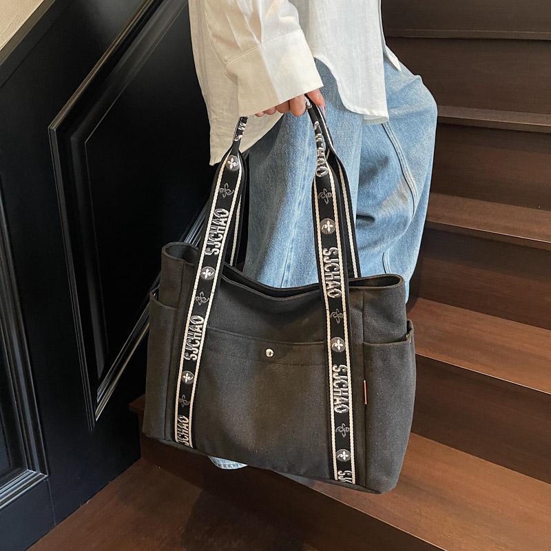 Casual Fashion Large Capacity Tote Bag Simple Travel Bag Women Large Shoulder Bag  Tote Handbag