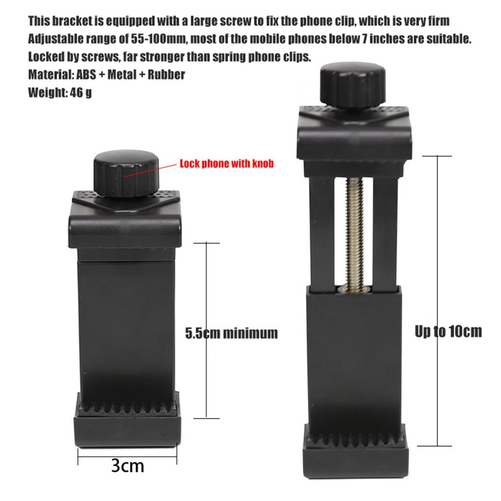 Headband Phone Holder Tool Fixed Holders Adjustable Stable Clamping Fixation Phones Mount Head Straps Clip Fixing Accessory