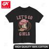 Lets Go Girls Tshirt Cowgirl Country Western Women Cute Minimalist Style Cute T Shirt Breathable Cotton