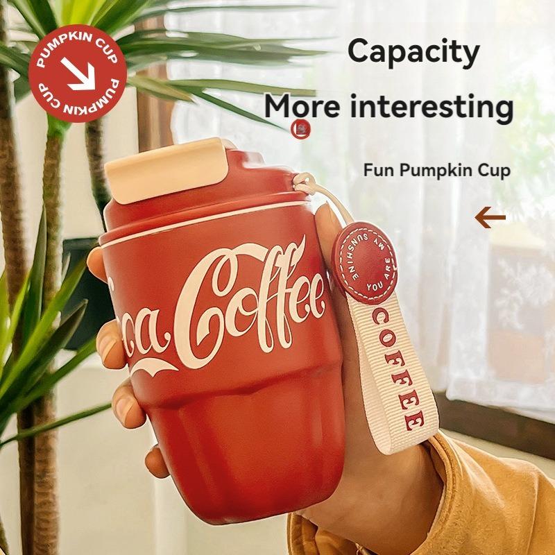 Stainless Steel Water Bottle Reusable Portable Travel Mug Fashion Tea Coffee Cup Insulated Tumbler Office Drinking Home Milk Cup