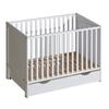 Berço de Madeira Branco para Bebê com Gaveta - 120x60 Berço de Madeira Branco Básico para Bebê com Gaveta - 120x60 Básico
