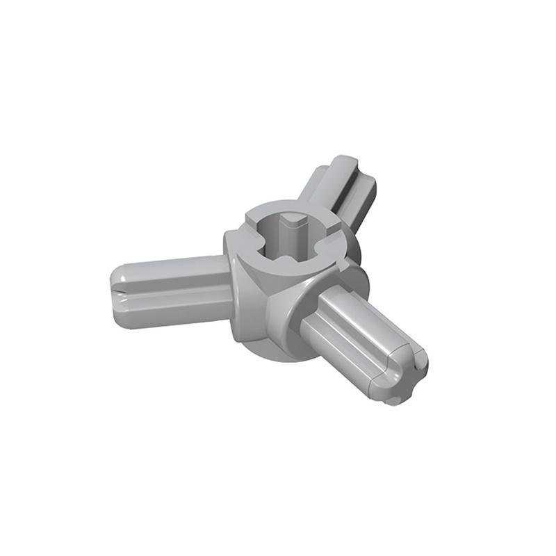 

57585 Axle Connector Hub with 3 Axles Bricks Collections Bulk Modular GBC Toys For Technical MOC DIY Building Block Compatible светло-серый