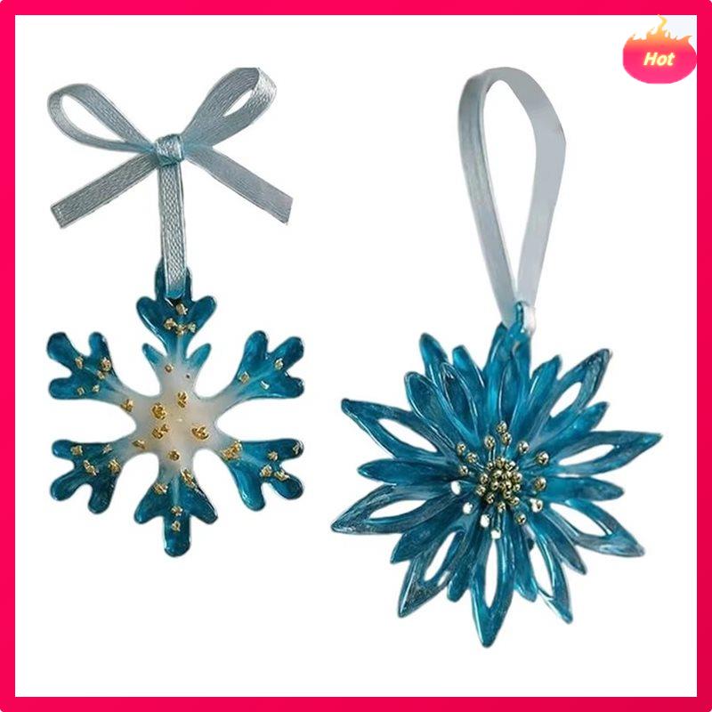 Christmas Tree Ornament 2D Holiday Ornament Christmas Elegant Pendant For Windowsill