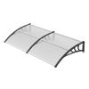 Window Door Awning Canopy 40" X 80", UPF 50+ Polycarbonate Entry Door Outdoor Window Awning Exterior, Front Door Overhang Awning for Sun Shutter, UV,