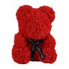 25cm Artificial Teddy Rose Flower Bear Gift Box Colorful Rose Bear Gift Box Warm Light Eternal Rose Valentines Gift For Party