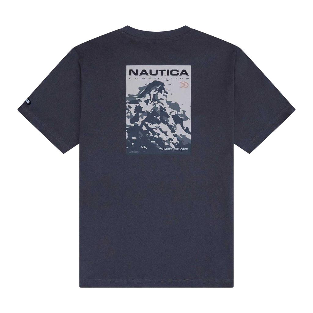 Nautica Mens Wadi Chest Logo Regular T-Shirt