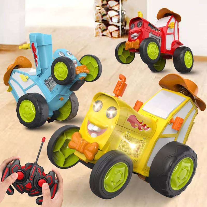 Control Cars Remote Crazy Jumping Car Toy Lights Music Early Education Toys