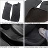 FASTCHE for Tesla Model Y Door Sill Protector 5 Seater (NOT Fit 7 Steater) PU Leather Rear Seat Anti-Dirty Mat Anti Kick Pad Model Y Accessories (2