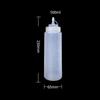Salad Sauce Squeezed Bottle High Quality PE Plastic Plastic Pointed Seasoning Squeezed Desktop Seasoning Bottle Kitchen Supplies