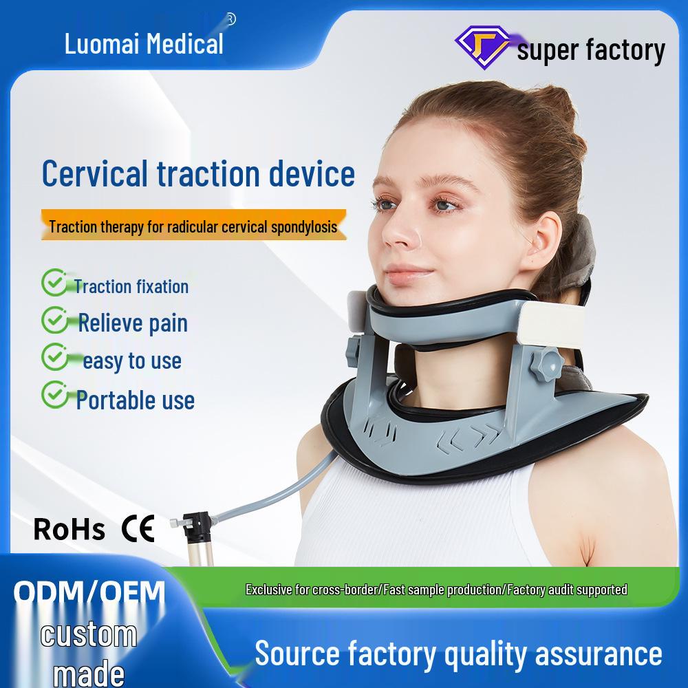 

Luomai Inflatable Cervical Traction Neck Brace and Stretch Corrector Cervical Traction Device C05