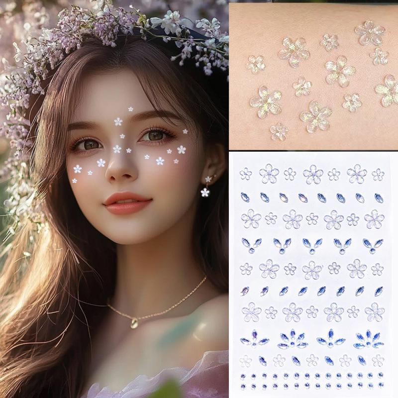 Children's Day Butterfly Fairy Face Stickers: Adhesive-Free, Self-Adhesive Diamond Stickers for Stage Makeup and Concerts