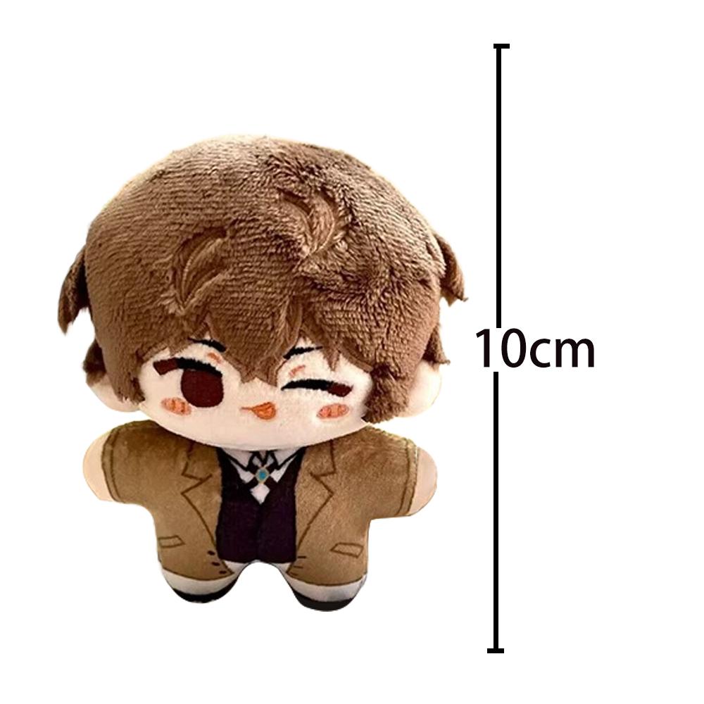 Anime BSD Figure Dazai Osamu Plush Doll Nakahara Chuuya Akutagawa Ryunosuke Plushies Doll Pendant Keychain Cute Cotton Toy Gifts