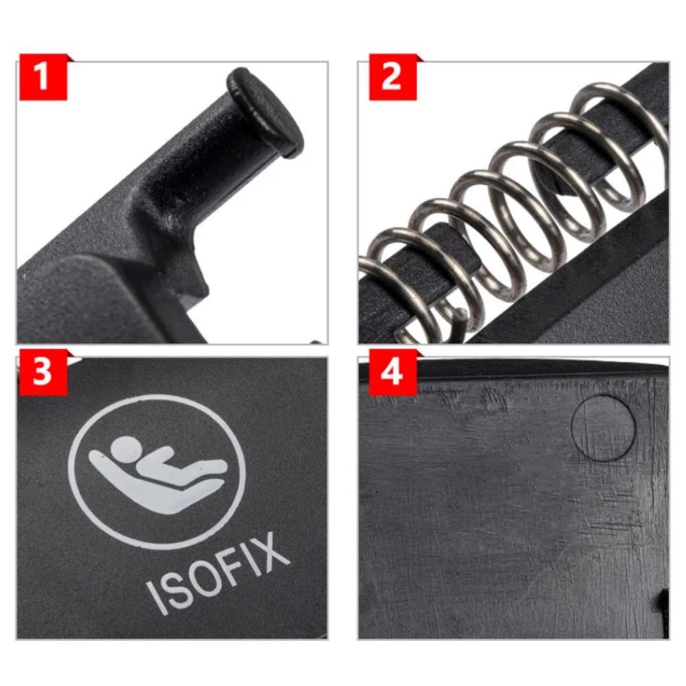 Black Rear Child Seat Hook Anchor Isofix Cover For BMW F97 X3M F98 X4M G01 X3 X4