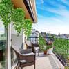Artificial Hanging Green Radish Fake Rattan For Home Garden Wall Wedding Party Decoration