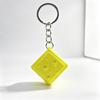 Mini Cheese Keychain Keyboard Stress Relief Fidget Button Cheese Keycap Fidget Clicker Keyboard Keychain Pendant Finger Toys