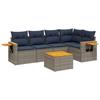 VidaXL Garden Lounge Set with Cushions 6 Pcs, Patio Sofas, Furniture Set, Outdoor Terrace Furniture, Grey 3226796