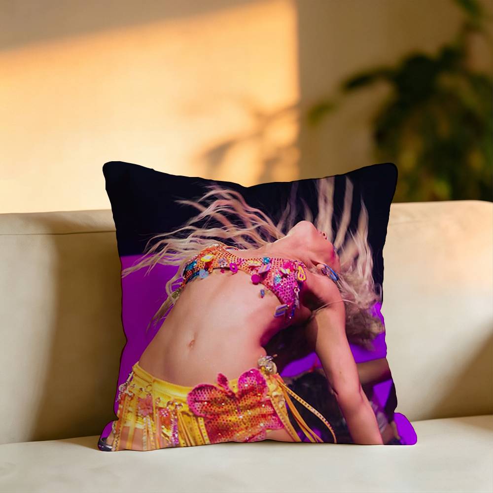 Pop Singer KKlava Koka Pillow Case Square DoubleSided Sofa Cushion Cover Bedroom Bedside Pillow
