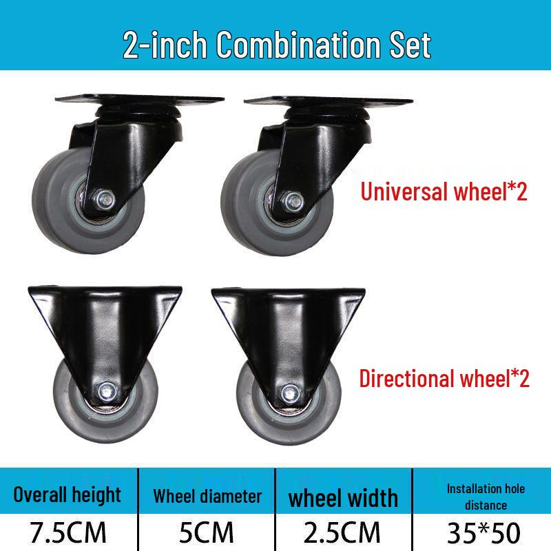 Těžká tichá otočná kolečka (2-8 palců) pro vozíky a malé ruční vozíky