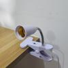 Flexible Hose Universal Clamp Lamp Holder E27 with Switch Lamp Head, Bedside Table Lamp, Plant Supplementary Light