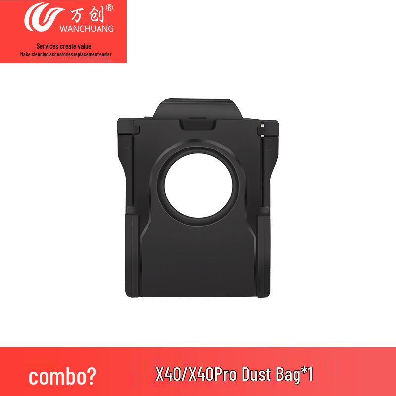 Wanchuang Accessories Kit for Dreame X40/X40Pro: Side Brush, Mop, Dust Bag, Roller Brush, Dustbin