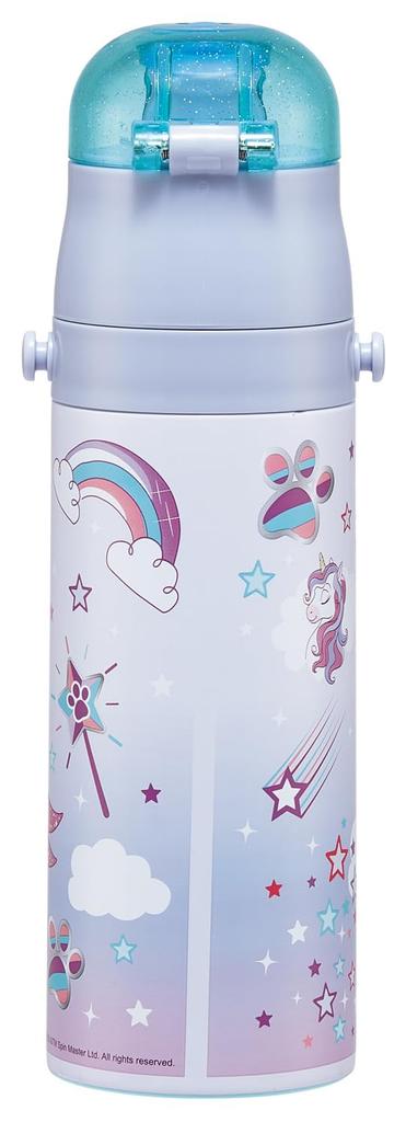 Skater Water Direct Paw Patrol Unicorn Stainless Sports Water Children's Bottle, 470ml, Drinking, Design, Girls', Insulated, Steel, Lightweight,