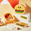Carina Lunch Box per Bambini Cartone Animato Patatine Fritte Pollo Fritto Fantasia Bambini Pranzo Scolastico Campeggio all'Aperto Picnic Cibo Piccolo Contenitore