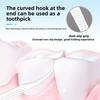 Floss Picks, Toothpicks, Individual Sets, Portable, High-elasticity Round Floss for Cleaning Between Teeth, 100 Teeth