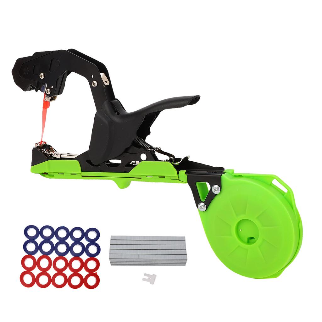 Plant Tying Machine Lightweight Tape Tool Farmers Quick Vine Tie Tapener Gun With 20 Rolls Spare Tapes 50 Rows Staple