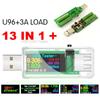 13 σε 1 Έλεγχος USB Ένδειξη τάσης ρεύματος Έγχρωμη οθόνη LCD Ελεγκτής USB Ηλεκτρικό αμπερόμετρο Ισχύς