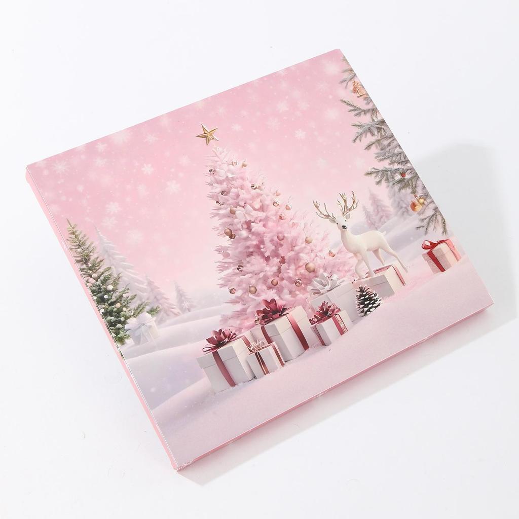 Set Regalo di Natale Rosa-Viola da 31 Pezzi: Braccialetto con Perline, Collana, Acchiappasogni Fai da Te e Cordino a Mano per il Nuovo Anno