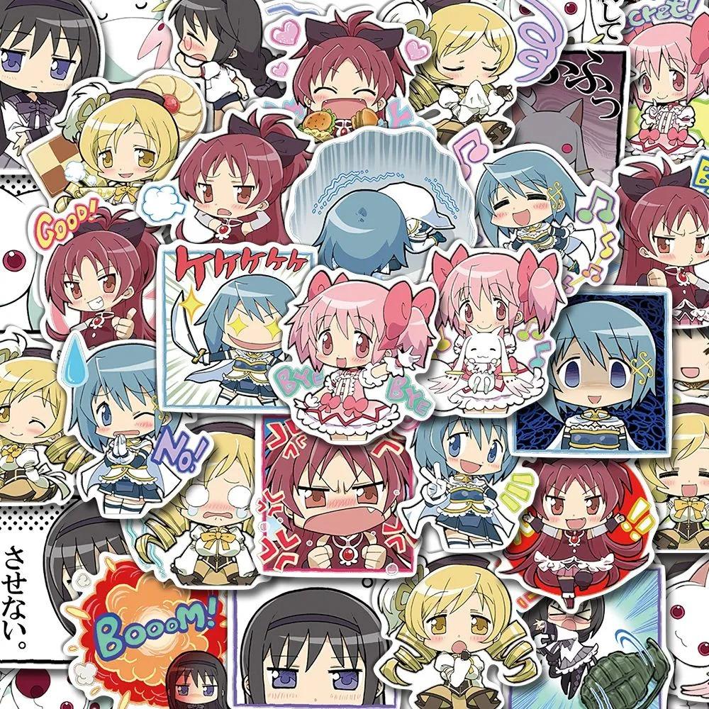 10/30/48pcs Puella Magi Madoka Magica Anime Stickers Cartoon Decals Toys DIY Laptop Phone Case Car Waterproof Decoration Sticker