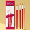 6 pcs sets multi-functional round head art painting plastic rod children DIY paint watercolor gouache oil brush for art lessons