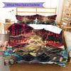 Fantasy and action  Pattern Bedding Quilt Set Quilt Cover Pillowcase Home Decoration Birthday Gift (1 * duvet cover + 2 * pillowcase, without core)