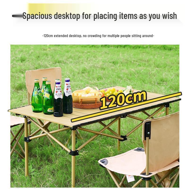 ZISIZ Roll-Up Camping & Outdoor Folding Table