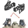 Sun Visor Clip Retainer Bracket Interior Right and Left Roof Sun Shield Fixed Iron Buckle Hasp Kit for Toyota Crown Reiz Prado RAV4 Camry (2PCS)