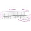 5 Piece Garden Sofa Set Pressure Treated Pine Wood