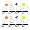 Dog Toy Basketball Sports Bouncy Toy Interactive Game Toy Wrist Trainer Tennis Calm Toy Foraging Skill Sports Toy